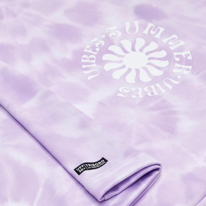 Actual product image Olaian UV-Shirt Surfen Kinder Vibes 100 violett (12, 13, 14)