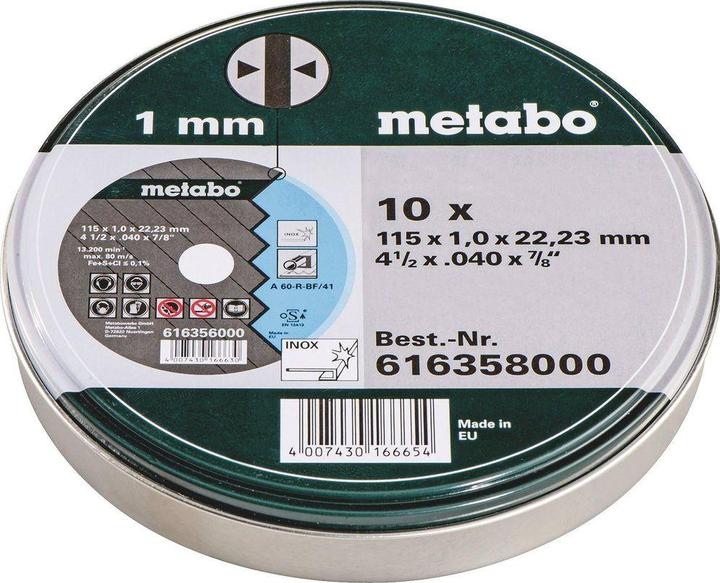 Actual product image Metabo Cut-off wheel set
