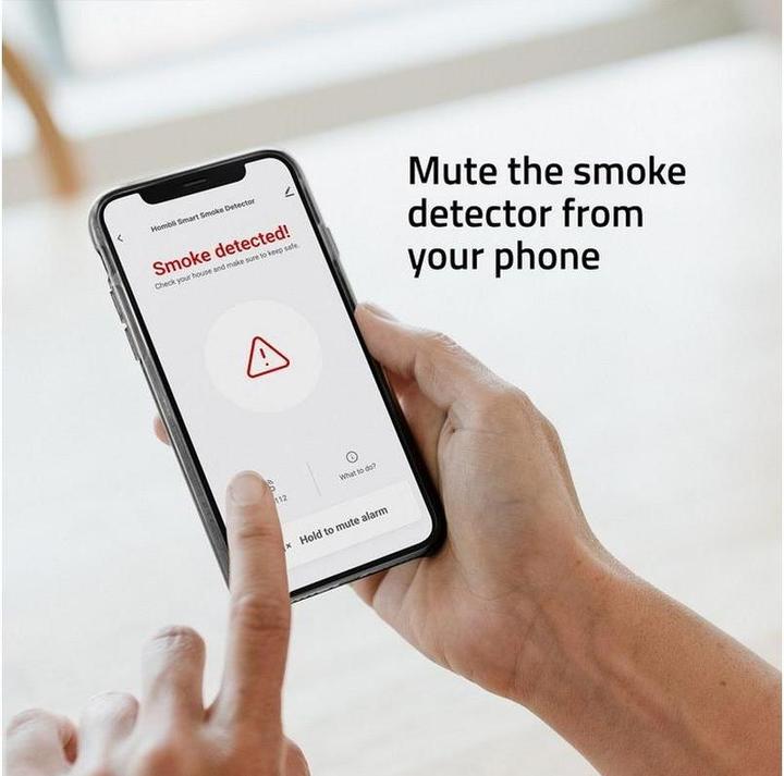 Actual product image Hombli Smart Smoke Detector