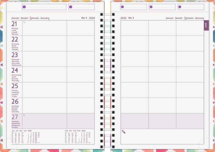 Produktbild Biella Familienagenda (A5, Harter Einband, Deutsch, Französisch, Italienisch, Englisch)