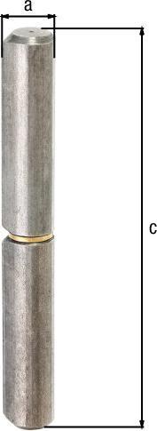 Actual product image GAH Profile roll Tape length 140 mm Steel bright Pin-Ø 9 mm