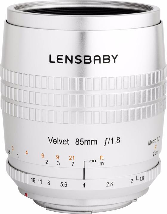 Produktbild Lensbaby Velvet 85 silver MFT (Fujifilm X, Vollformat, APS-C / DX)