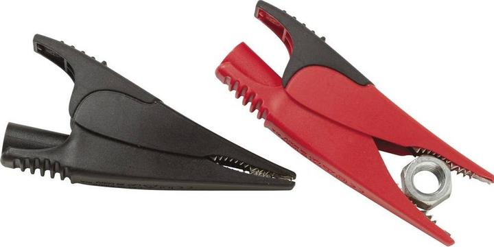 Produktbild Fluke Krokodilklemmen, breit, rot/schwarz (Klemme)