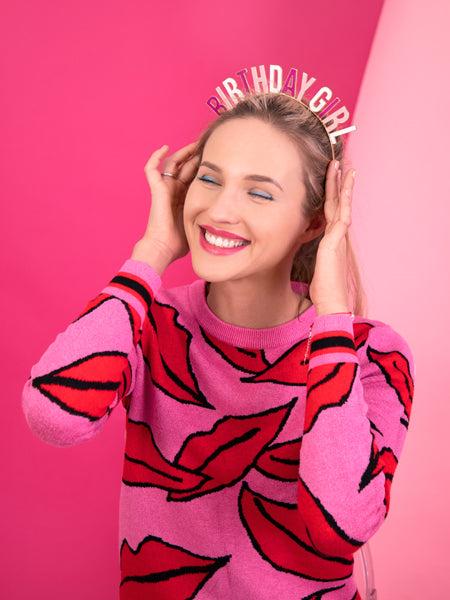 Image du produit Partydeco Serre-tête d'anniversaire fille