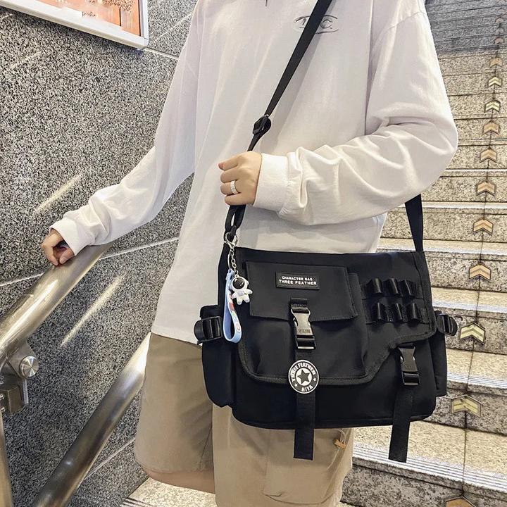 Immagine prodotto Only-Bags.Store Borse a tracolla in nylon Postino Studente Borsa Messenger Grande Satchel Moda Bookbag Grande
