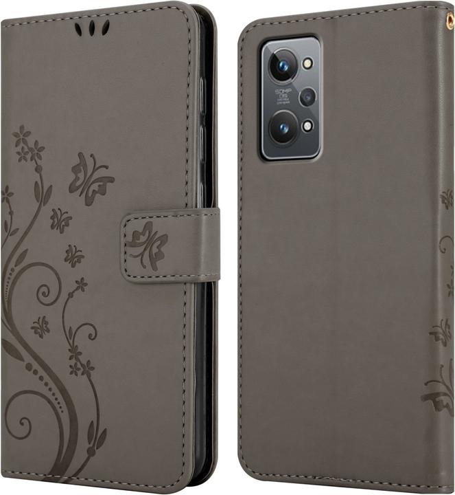 Produktbild Cadorabo Flower Book Hülle für Realme GT 2 / GT Neo 2 (Realme GT Neo 2, Realme GT 2)