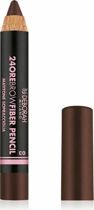 Deborah Milano 24Ore Matita in fibra per sopracciglia n. 03 (Dark Brown)