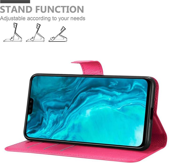 Actual product image Cadorabo Book with stand function cover (Honor 9X Lite)