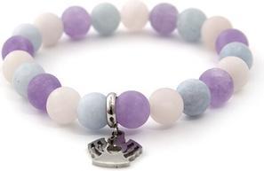 Actual product image Beneto Beaded bracelet made of MINK112 crystal - Length: 19 cm (19 cm)