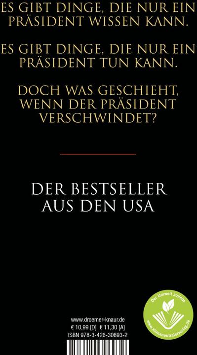 Produktbild The President Is Missing (Deutsch, James Patterson, Bill Clinton, 2019)
