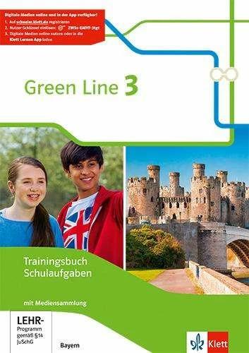 Actual product image Green Line 3. Ausgabe Bayern. Trainingsbuch Schulaufgaben, Heft mit Lösungen und CD-ROM 7. Klasse (German, English, 2019)