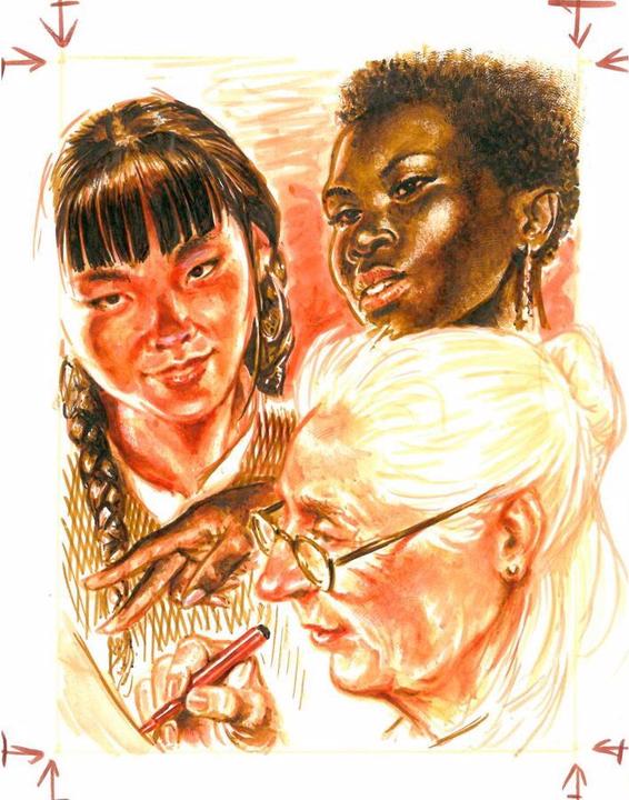 Actual product image Faber-Castell Pitt Artist Pen Brush (Skin colour, Rose, Brown, Beige, 6 x)