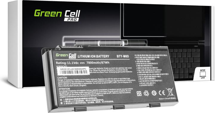 Image du produit GreenCell Batterie d'ordinateur portable PRO BTY-S14 BTY-S15 for MSI (9 cellules, 7800 mAh)