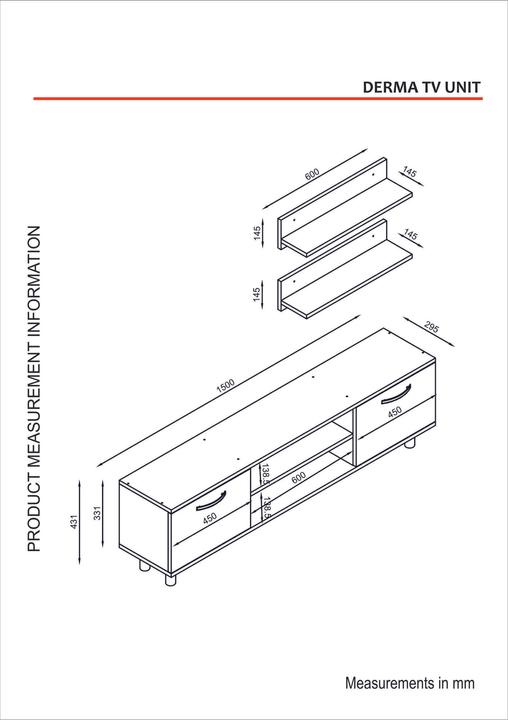 Actual product image Kalune Design Daniel (60 x 14.5 x 14.5 cm)