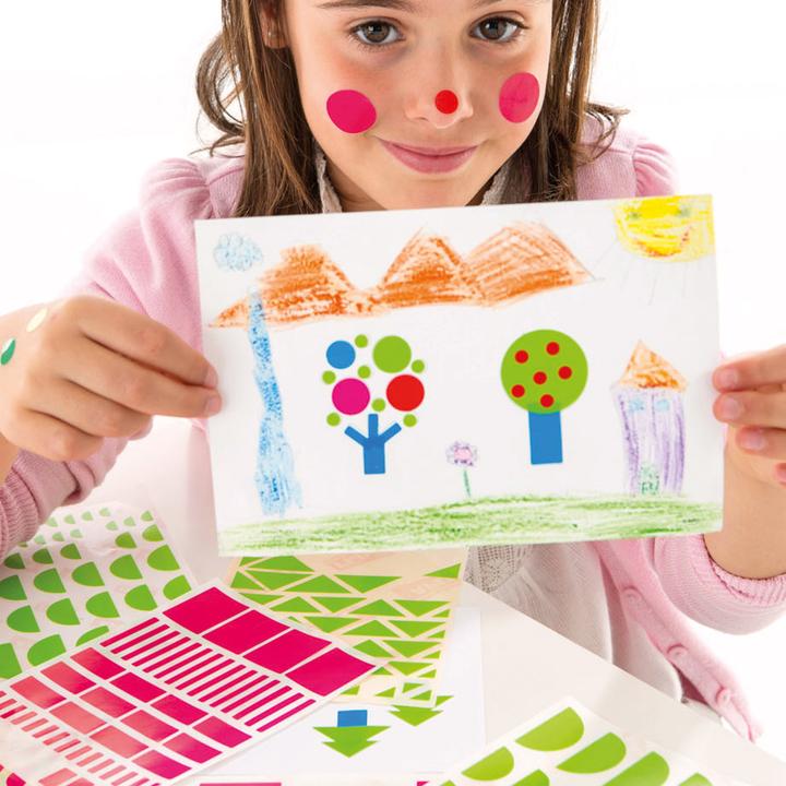 Actual product image Apli Kids Sticker Creative "Round", on roll, green