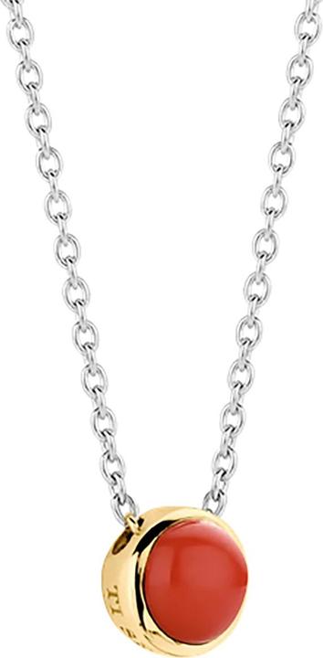 Image du produit Ti Sento Milano Collier solitaire corail bicolore 3845CR/42 (Argent sterling 925, 48 cm)