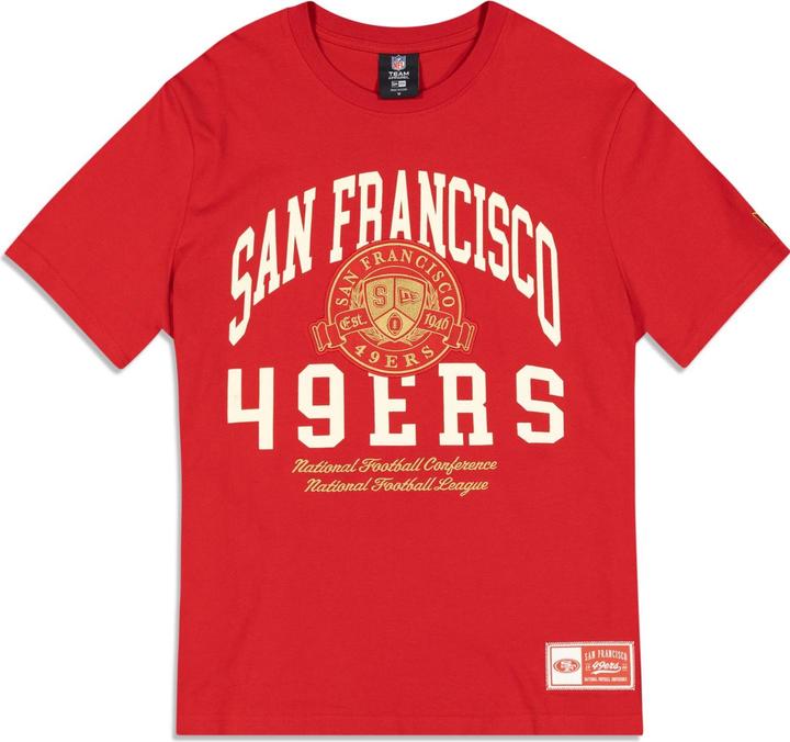 New Era NFL Shirt - LETTERMAN San Francisco 49ers - S (S)