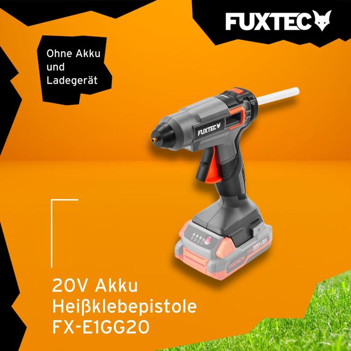 Image du produit Fuxtec Pistolet à colle sans fil 20V FX-E1GG20
