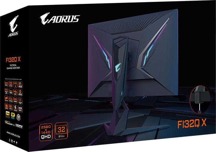 Produktbild Gigabyte Aorus FI32Q X (2560 x 1440 Pixel, 32")