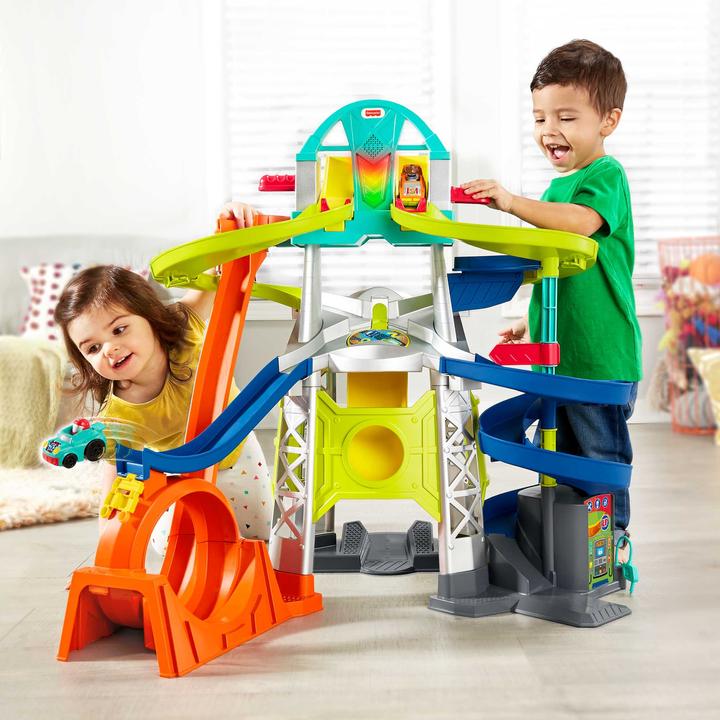 Image du produit Fisher-Price Little People - Circuit avec Lanceur et Loopings