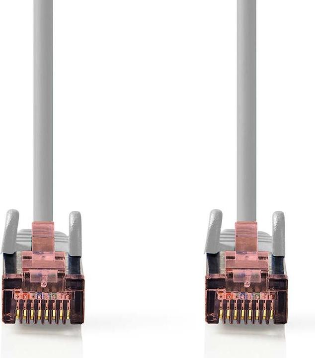 Produktbild Nedis CAT6-Netzwerkkabel | RJ45 Stecker | RJ45 Stecker | S/FTP | 20.0 m | Rund | LSZH | Grau | Label (S/FTP, CAT6, 20 m)