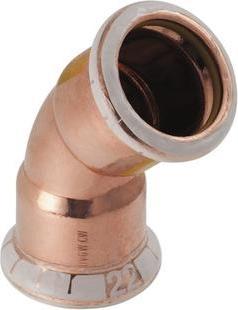 Actual product image Geberit Kolano Mapress Copper Gas 45° 15mm (34514) (Press connection)