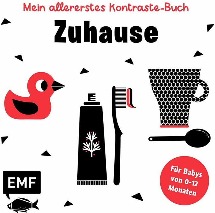 Actual product image My very first contrast book: At home - for babies from 0-12 months (German)