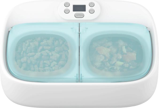Immagine prodotto Petoneer Mangiatoia per animali domestici a due pasti (0.36 l)