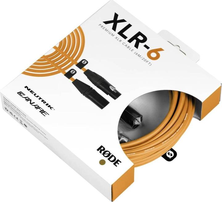 Produktbild RØDE XLR-6 Orange (6 m, XLR)