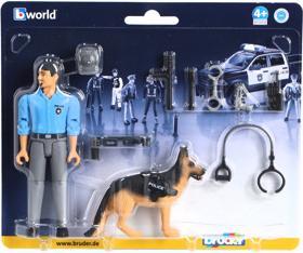 Produktbild Bruder Bworld Polizist mit Hund