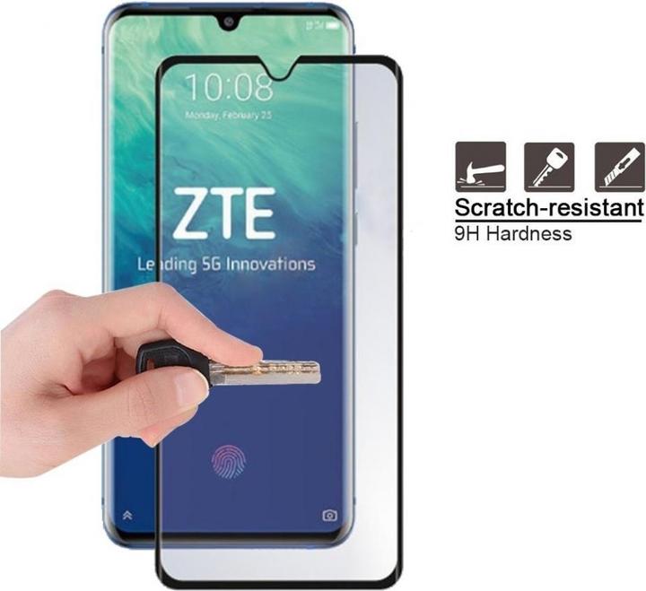 Produktbild Screenguard ZTE Axon 10 Pro Full Screen Panzerglas Schutzfolie 2.5D 9H (1 Stück, ZTE Axon 10 Pro)
