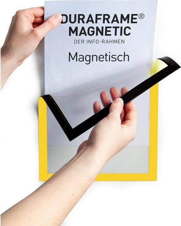 Actual product image Durable 2 magnetic frames DURAFRAME® MAGNETIC A4 yellow
