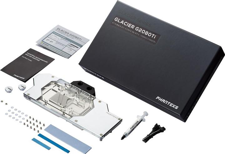Image du produit Phanteks Glacier G2080Ti Founders Edition Full Water Block RGB - Chrome