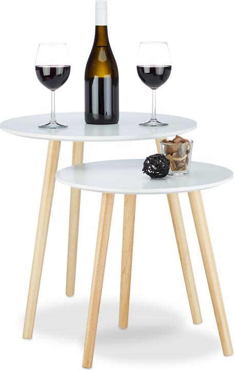 Relaxdays Bijzettafel (47,5 x 47,5 x 47 cm)