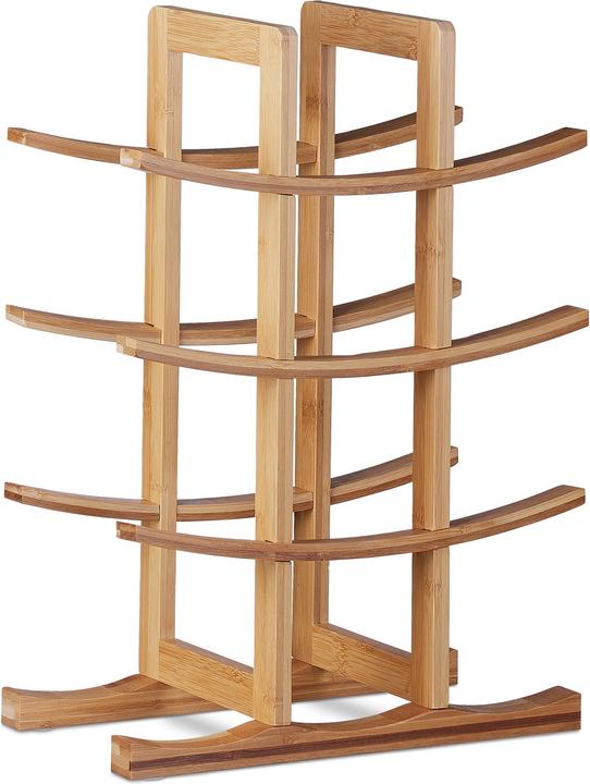 Actual product image Relaxdays Wine Rack For 12 Bottles (30 x 16 x 42.5 cm, 12 Fl.)