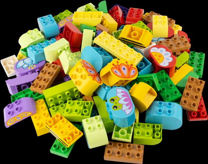Actual product image LEGO Duplo 100 Baustein + 25 2x4 Steine Bunt NEU! Menge 125 Stueck