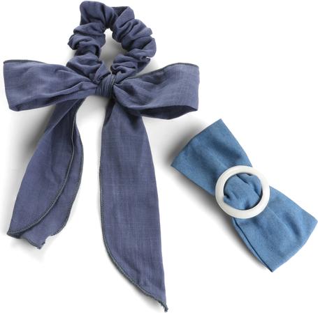Trisa Fashion Denim Frenchclip und Scrunchie