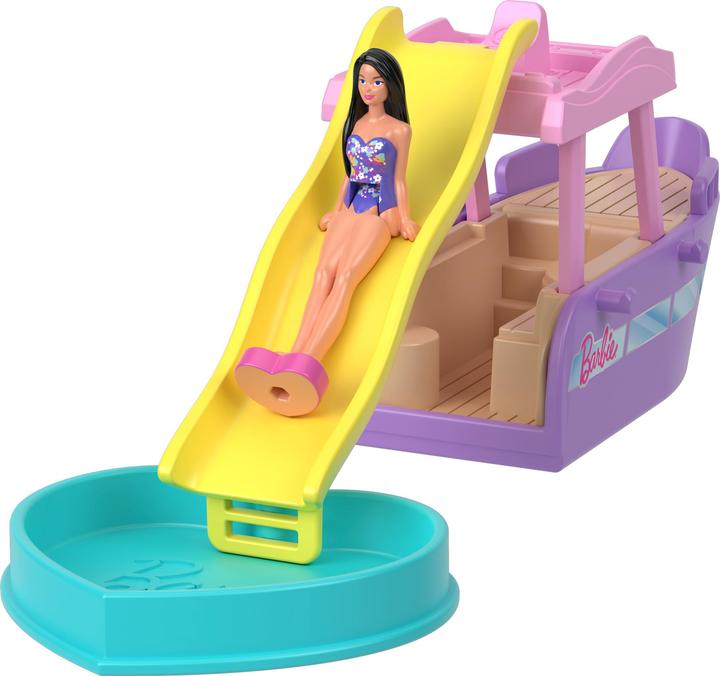 Produktbild Barbie Mini BarbieLand Traumboot mit Puppe