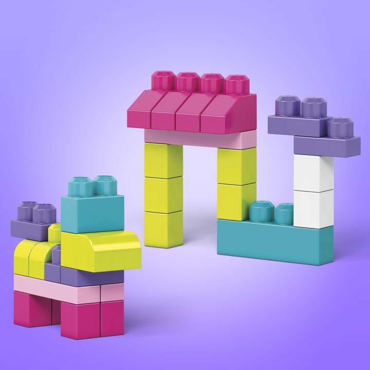 Produktbild Mega Bloks Bausteinebeutel pink (80 Teile)
