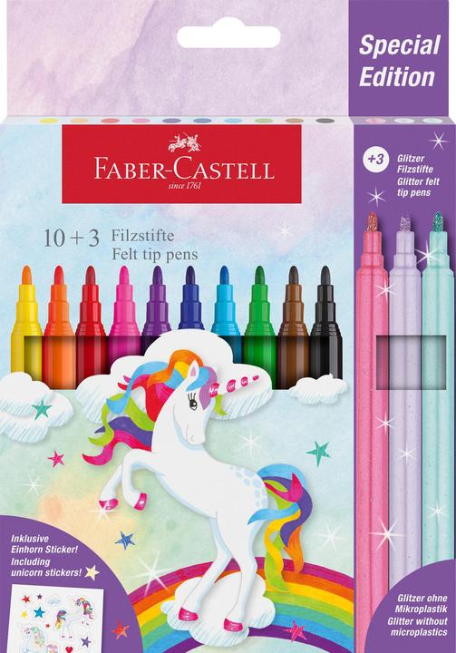 Actual product image Faber-Castell Fibre pen Unicorn Special Edition (Sorted, 10 x)
