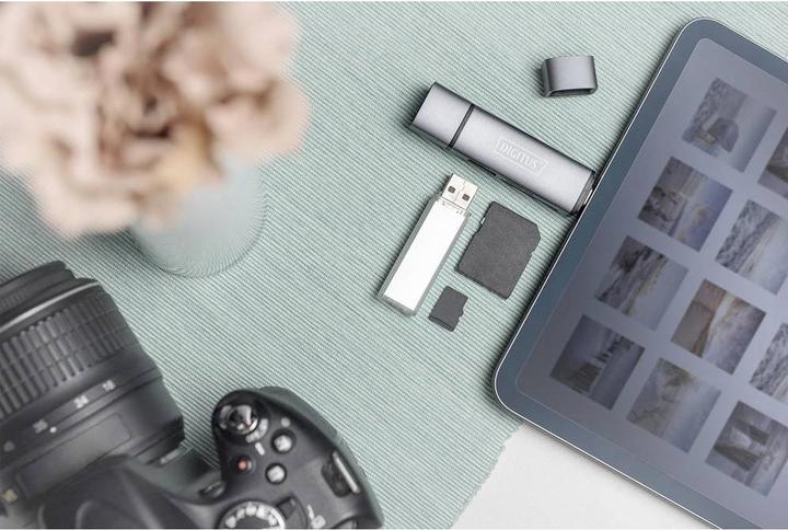 Produktbild Digitus Dual Card Reader Hub (USB 3.0, USB 2.0)