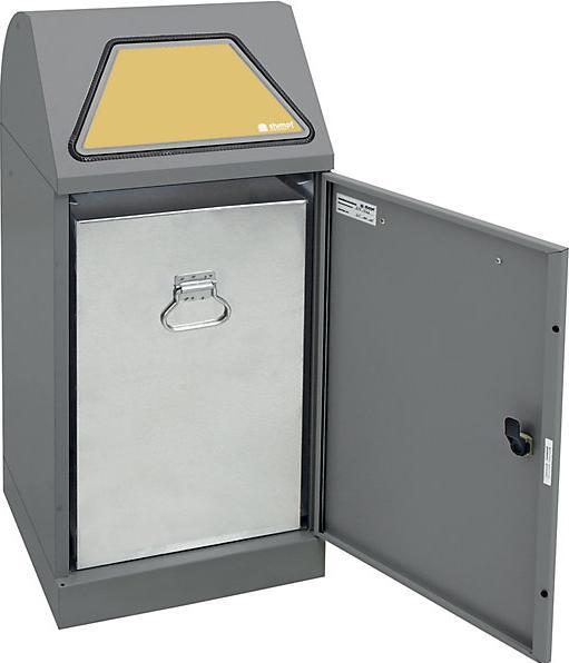 Immagine prodotto kaiserkraft Sistema di raccolta dei rifiuti riciclabili, a sportello azionato manualmente (60 l)