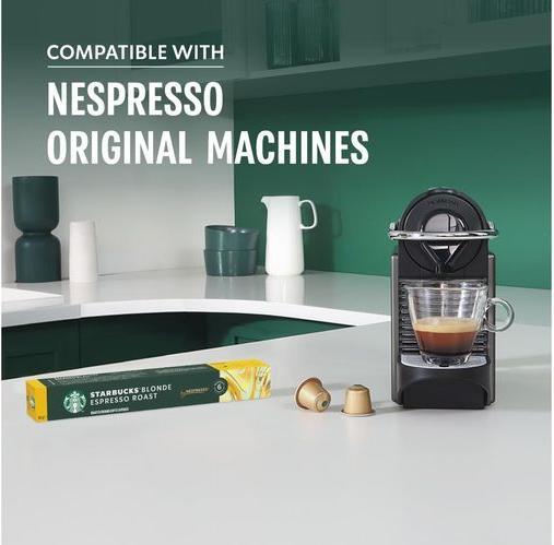 Immagine prodotto Starbucks Capsule di caffè Decaf Espresso Roast 12 x 10 pezzi (120 x Porta.)