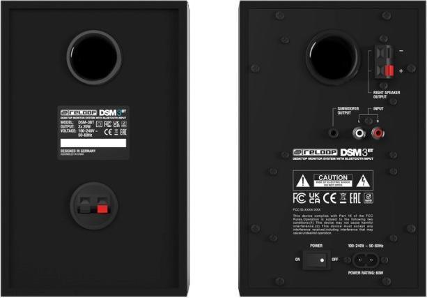 Produktbild reloop DSM-3 BT Desktop Monitor System Set (Aktiv, Paar, 2x 20 W)