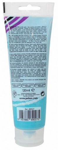 Immagine prodotto Pebeo Decocrème Colore acrilica opaco (Turchese, 120 ml)