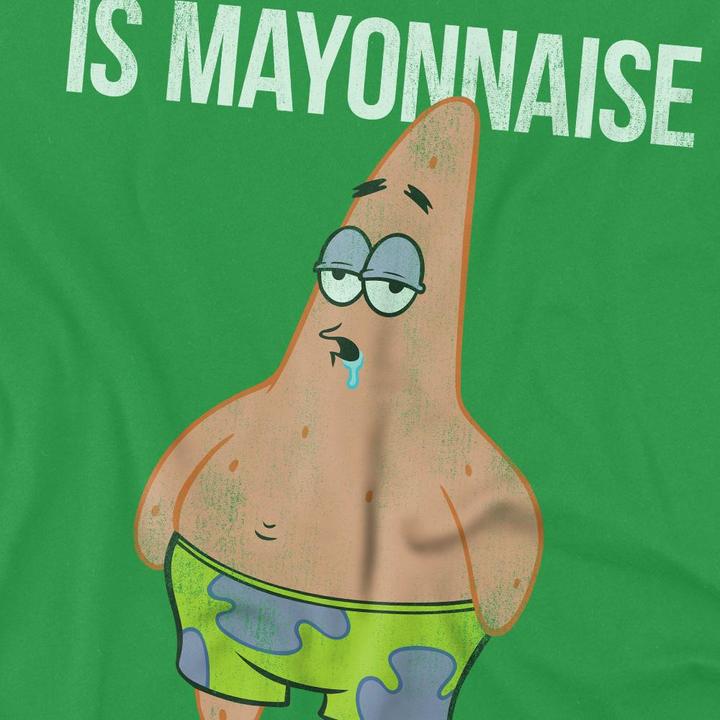 Actual product image Spongebob Squarepants Mens Mayonnaise Instrument T-Shirt (4XL)