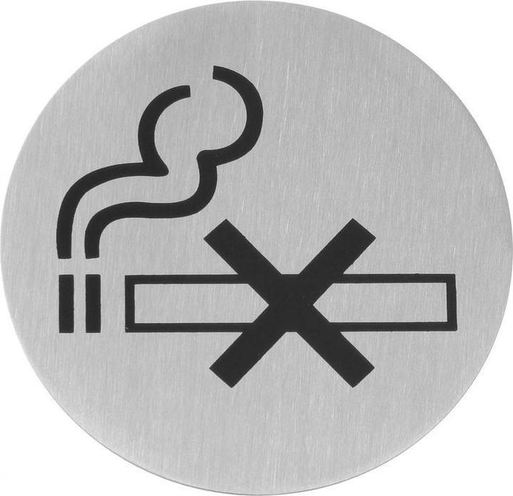 Image du produit Hendi Plaques de porte "Toilettes" en acier inoxydable, satiné