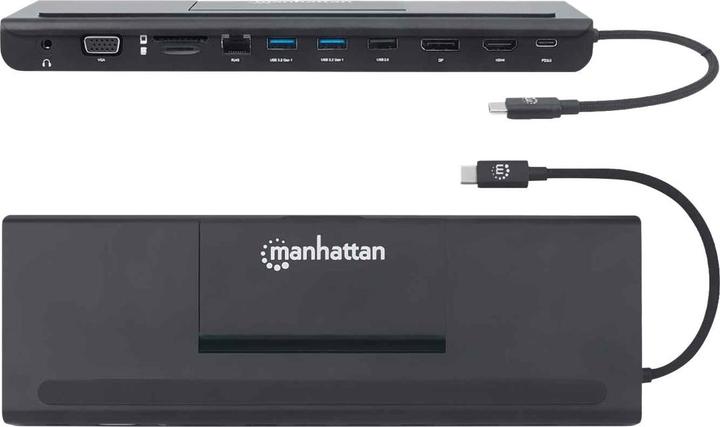 Produktbild Manhattan Triple-Monitor Dock (Docking Port, 11 Ports)
