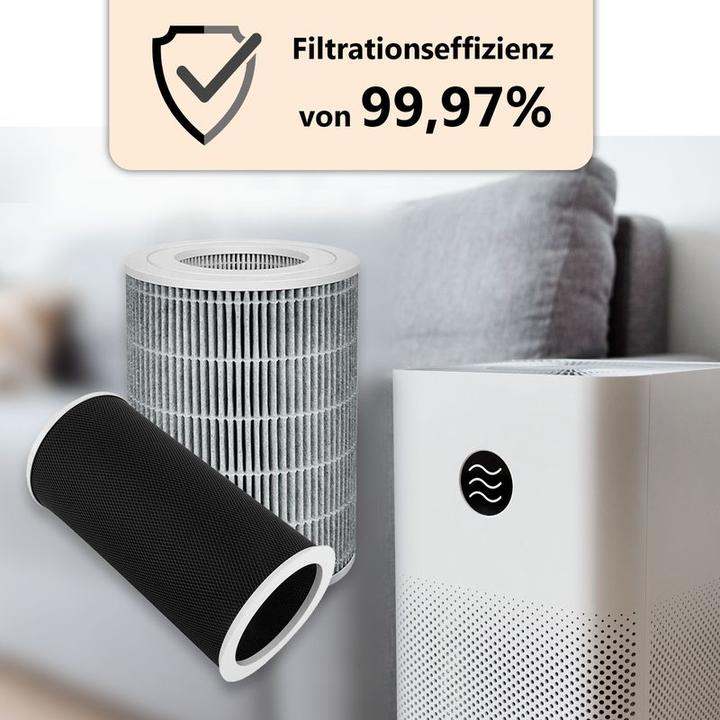 Immagine prodotto Hermex Set di filtri alternativi HEPA e a carboni attivi per il purificatore d'aria Xiaomi Mi 3C (1 x)