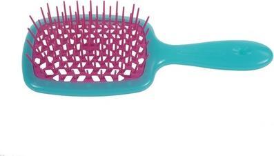 Konjac Sponge Janeke Superbrush Hairdressing Brush For Combing Turquoise-Pink